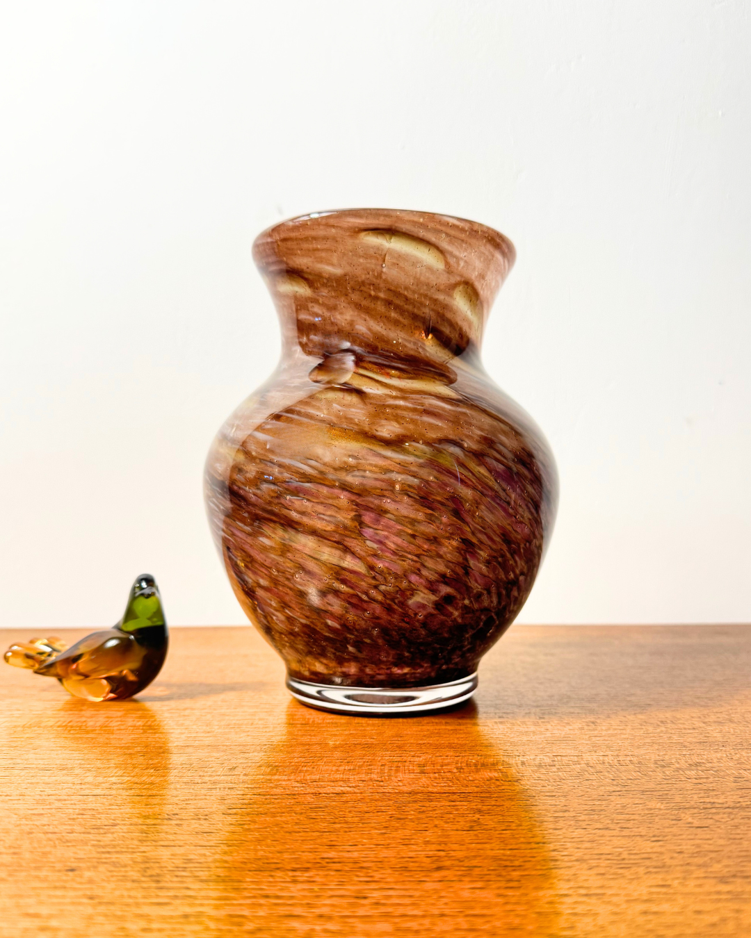 Peter Holmes Signed Scottish Borders Art Glass Vase, 2015
