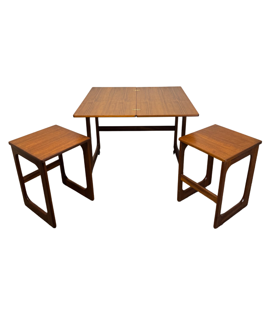 Mid-century McIntosh Triform Teak Nest of Tables, 1960s