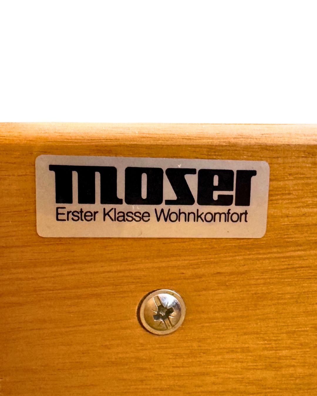 Mid-Century Moser Cherry Wood Veneer Desk, 1970s