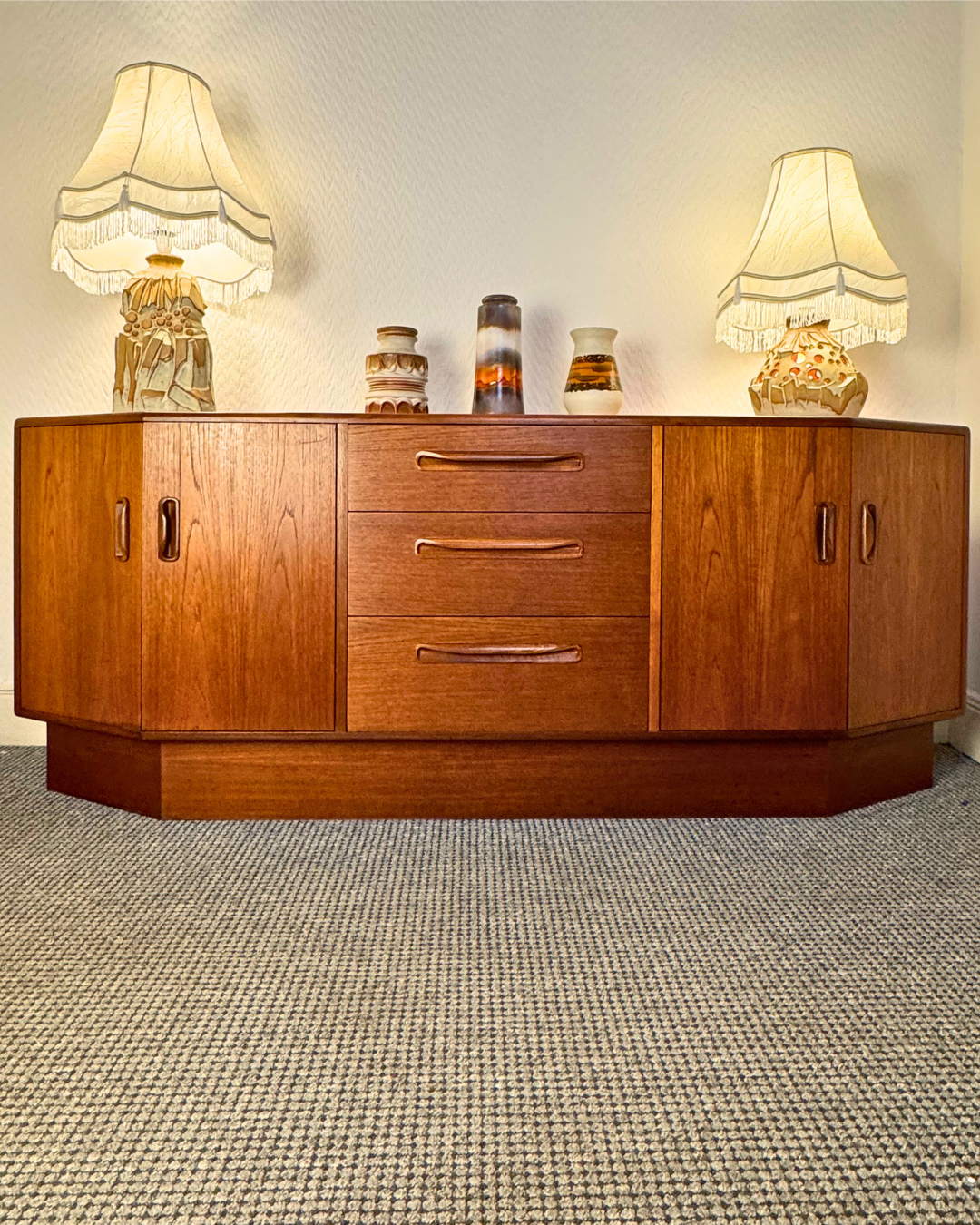 Mid-Century G Plan Teak Credenza Sideboard, 1960s
