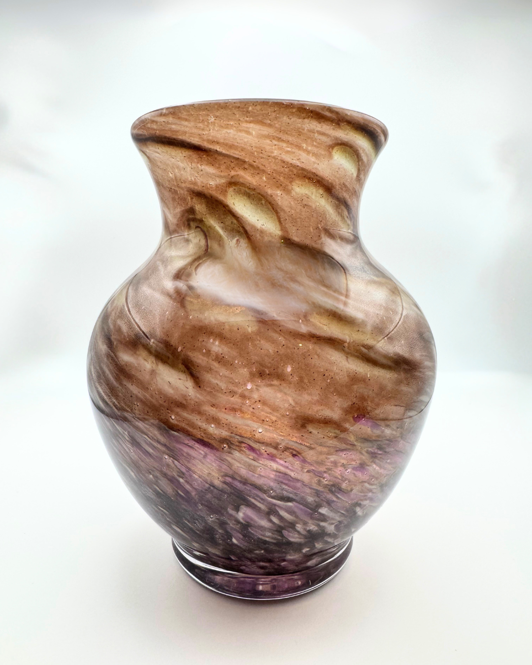 Peter Holmes Signed Scottish Borders Art Glass Vase, 2015
