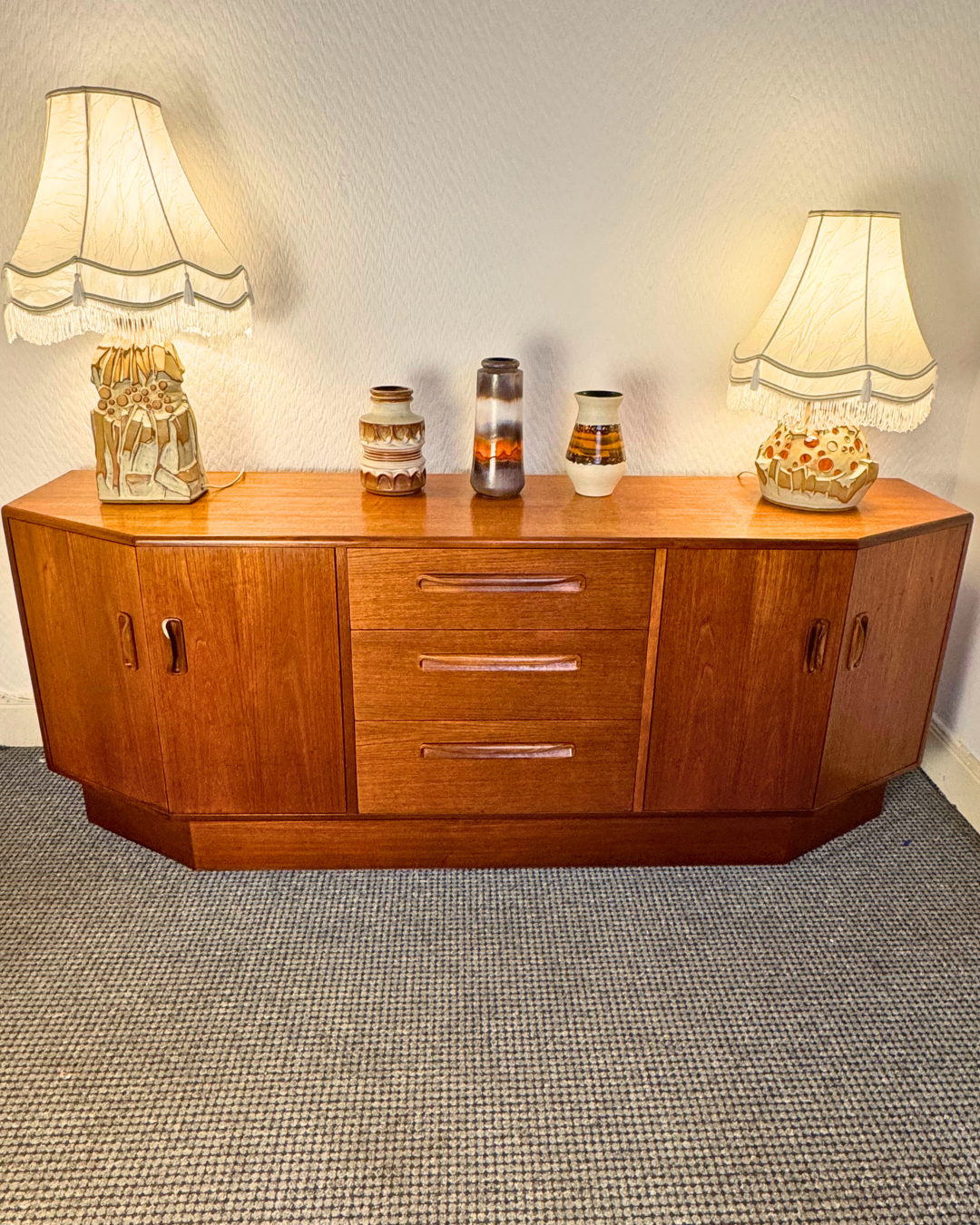 Mid-Century G Plan Teak Credenza Sideboard, 1960s
