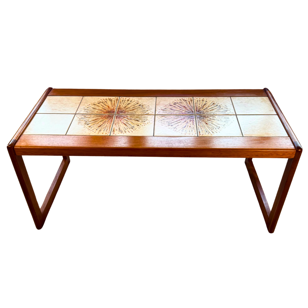 Mid Century Englander Tile Top Coffee Table, 1970s