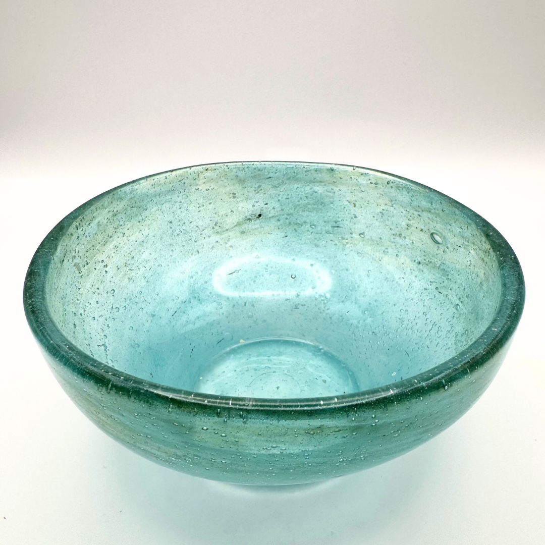 Small Vasart Turquoise Bowl, 1950's