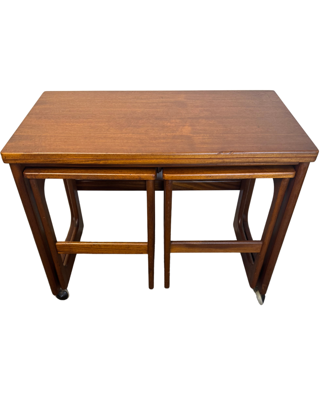 Mid-century McIntosh Triform Teak Nest of Tables, 1960s