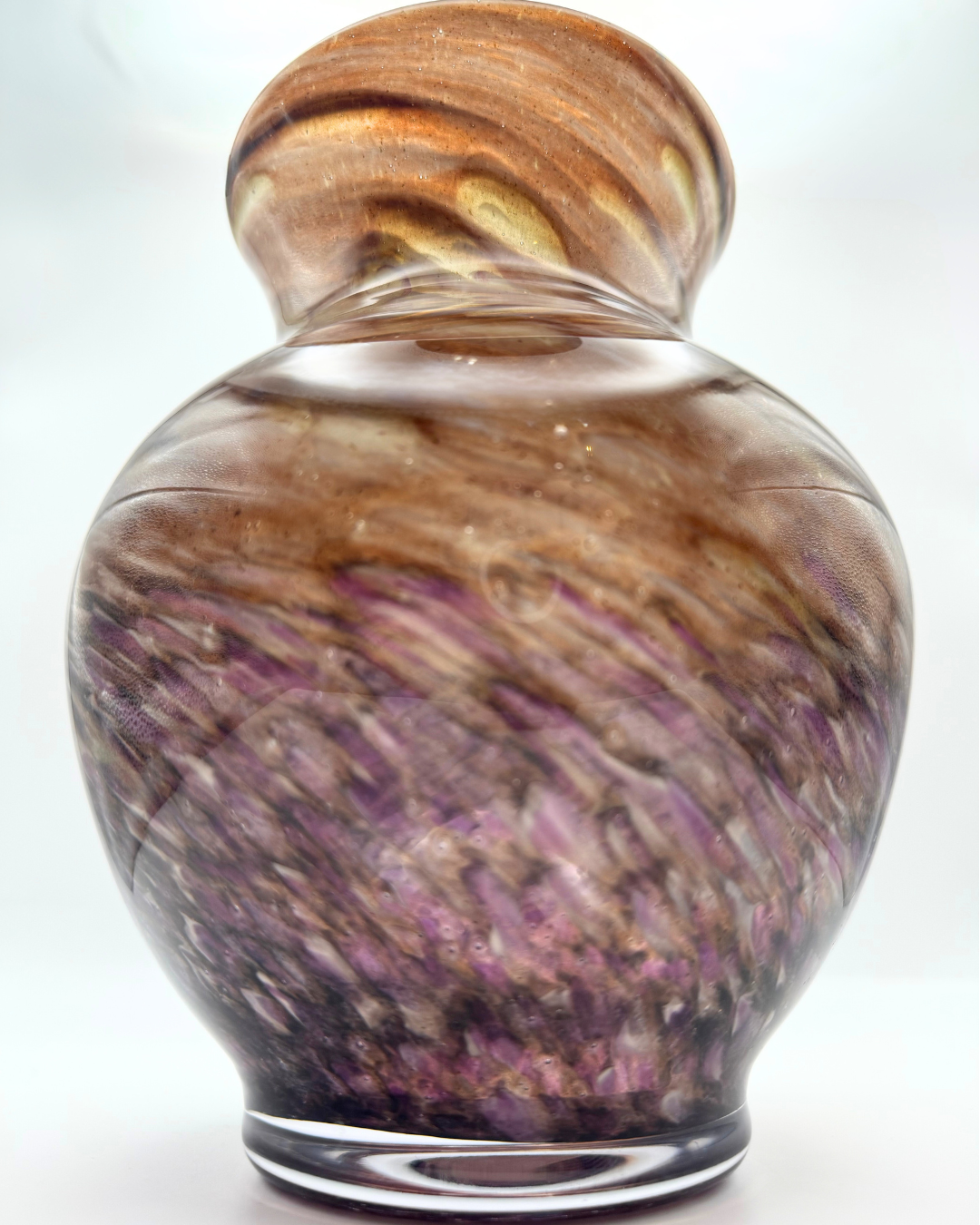Peter Holmes Signed Scottish Borders Art Glass Vase, 2015