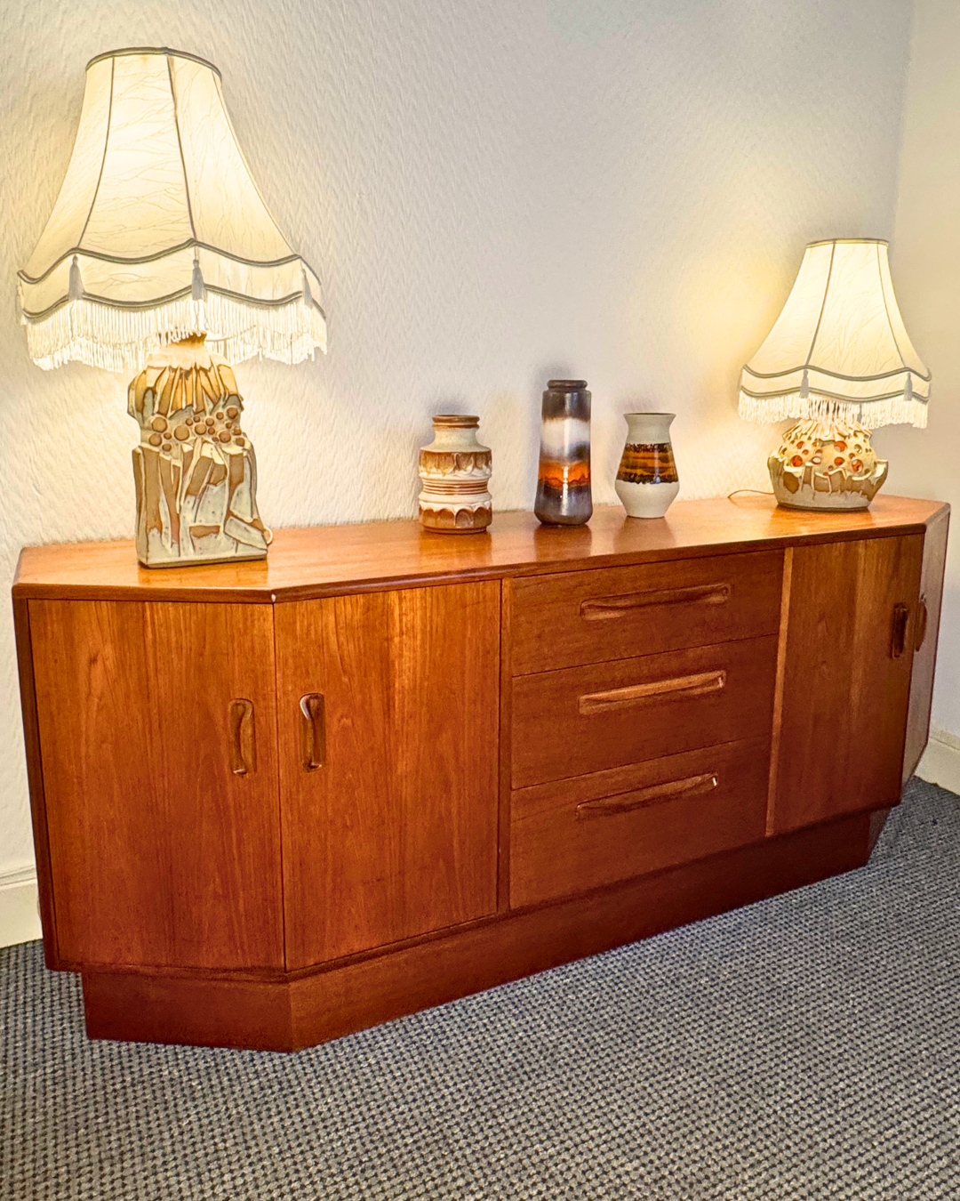 Mid-Century G Plan Teak Credenza Sideboard, 1960s