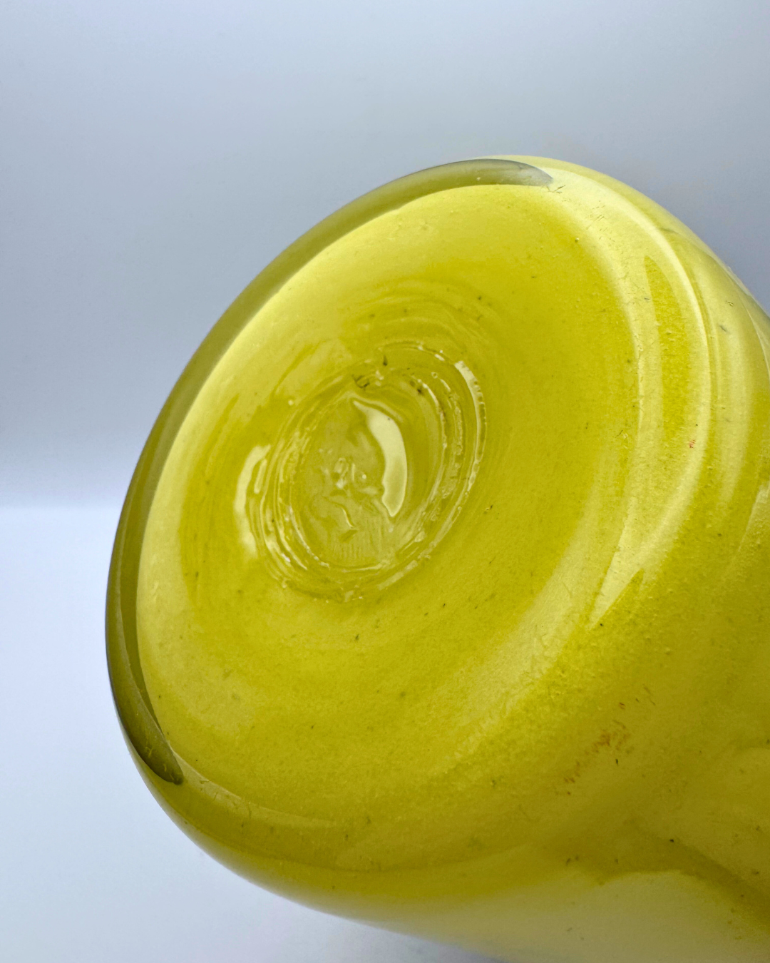 Strathearn V017 Black & Yellow 8" Vase with Molten Murriles, 1960s/70s