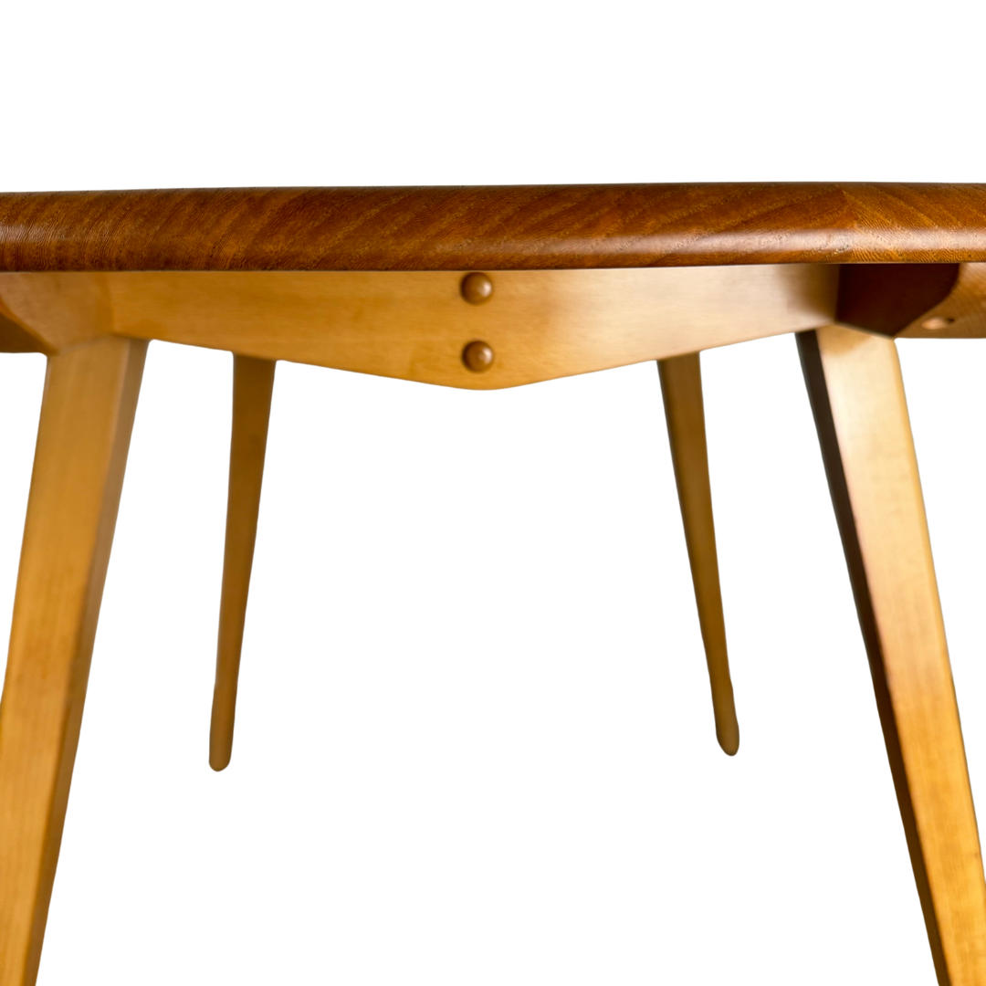 Ercol Windsor Model 384 Mid Century Elm Drop Leaf Dining Table