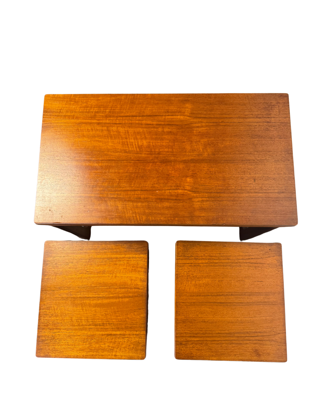 Mid-century McIntosh Triform Teak Nest of Tables, 1960s