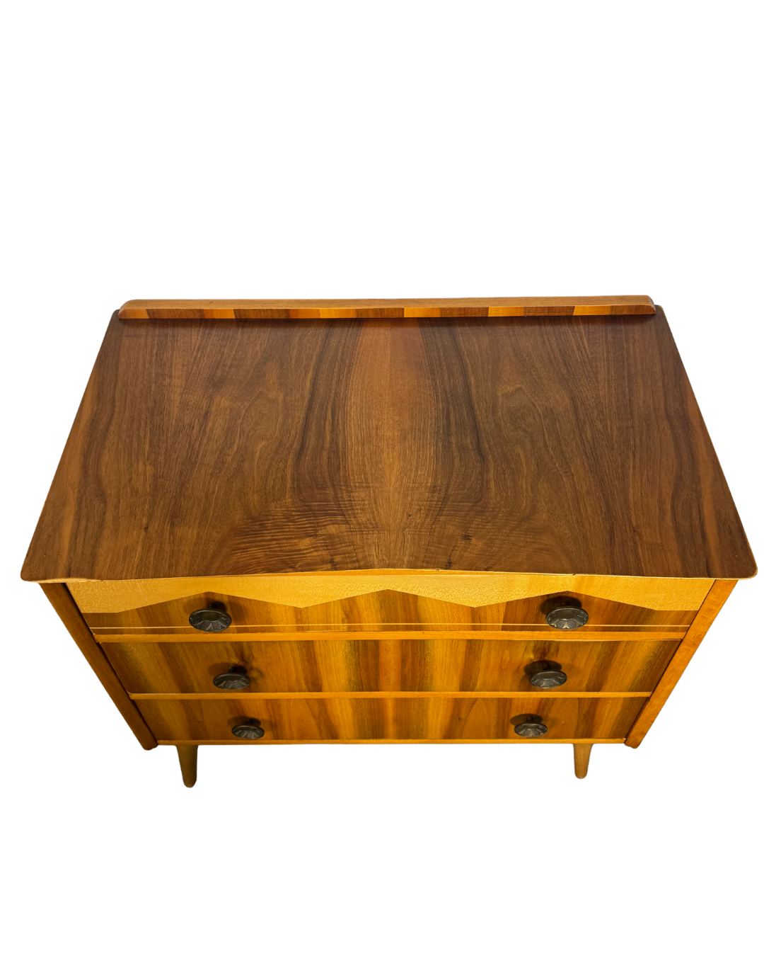 Mid-Century British Teak Chest of Drawers by Berget, 1950s