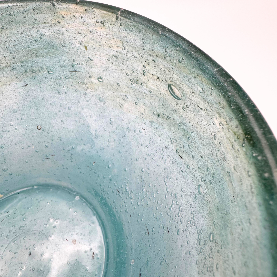 Small Vasart Turquoise Bowl, 1950's