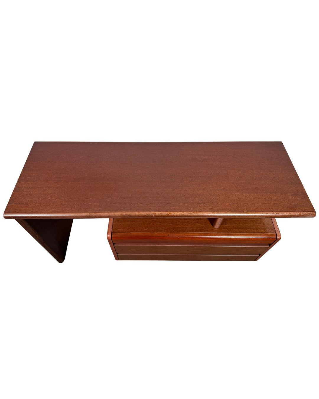 Mid-Century Moser Cherry Wood Veneer Desk, 1970s