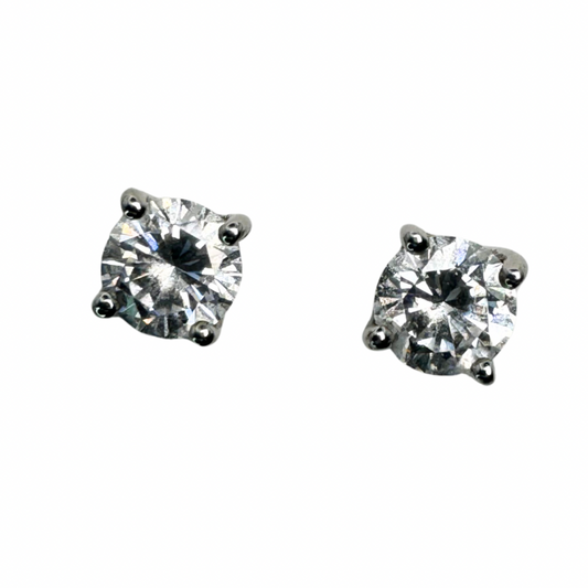 2ct Cubic Zirconia Stud Earrings